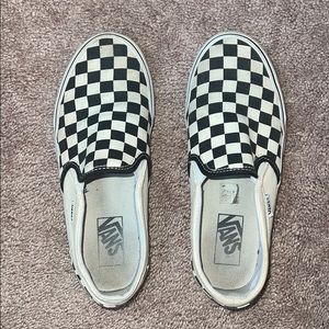 checkered vans 7.5